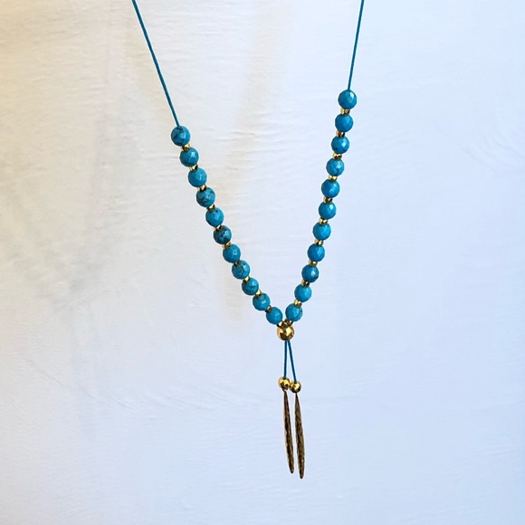 Gorjana Jewelry - Gorjana blue turquoise y necklace
